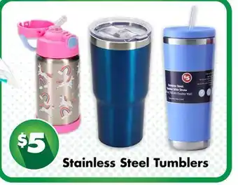 Dollar Tree Stainless Steel Tumblers offer