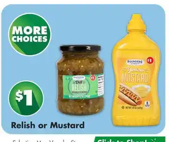 Dollar Tree Relish or Mustard offer