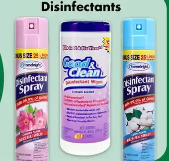 Dollar Tree Disinfectants offer