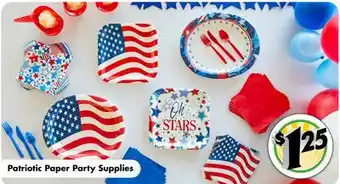 Dollar Tree Patriotic Paper Party Supplies offer