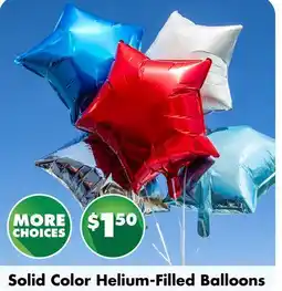 Dollar Tree Solid Color Helium-Filled Balloons offer