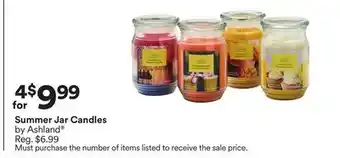 Michaels Summer Jar Candles by Ashland offer