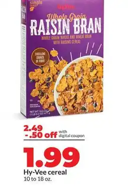 Hy-Vee Hy-Vee cereal offer