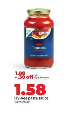 Hy-Vee Hy-Vee pasta sauce offer