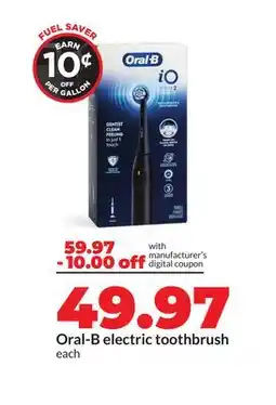Hy-Vee Oral-B electric toothbrush offer