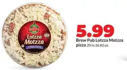 Hy-Vee Brew Pub Lotzza Motzza pizza offer