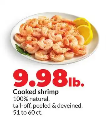 Hy-Vee Cooked shrimp offer