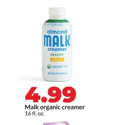 Hy-Vee Malk organic creamer offer