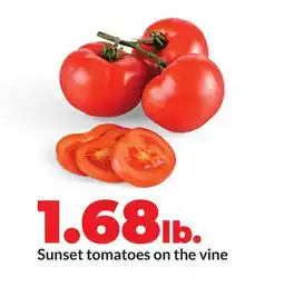 Hy-Vee Sunset tomatoes on the vine offer