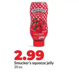 Hy-Vee Smucker's squeeze jelly offer