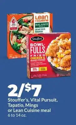 Hy-Vee Stouffer's, Vital Pursuit, Tapatio, Mings or Lean Cuisine meal offer