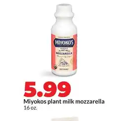 Hy-Vee Miyokos plant milk mozzarella offer