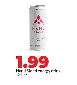 Hy-Vee Hand Stand energy drink offer