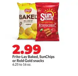 Hy-Vee Frito-Lay Baked, SunChips or Rold Gold snacks offer