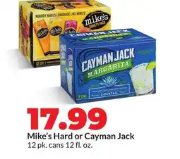 Hy-Vee Mike's Hard or Cayman Jack offer