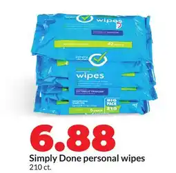 Hy-Vee Simply Done personal wipes offer