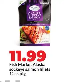 Hy-Vee Fish Market Alaska sockeye salmon fillets offer