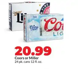 Hy-Vee Coors or Miller offer