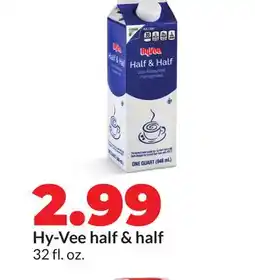 Hy-Vee Hy-Vee half & half offer