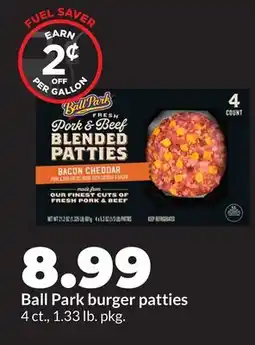 Hy-Vee Ball Park burger patties offer
