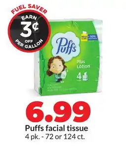 Hy-Vee Puffs facial tissue offer