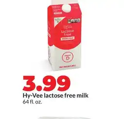 Hy-Vee Hy-Vee lactose free milk offer