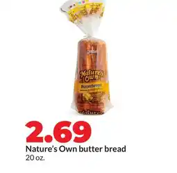 Hy-Vee Nature's Own butter bread offer
