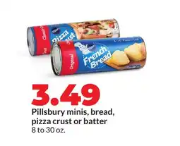Hy-Vee Pillsbury minis, bread, pizza crust or batter offer