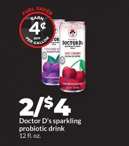 Hy-Vee Doctor D' s sparkling probiotic drink offer