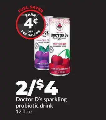 Hy-Vee Doctor D' s sparkling probiotic drink offer