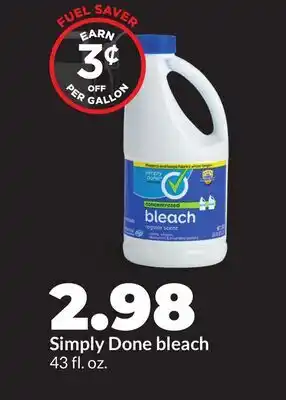 Hy-Vee Simply Done bleach offer