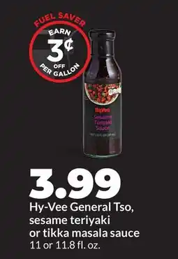 Hy-Vee Hy-Vee General Tso, sesame teriyaki or tikka masala sauce offer