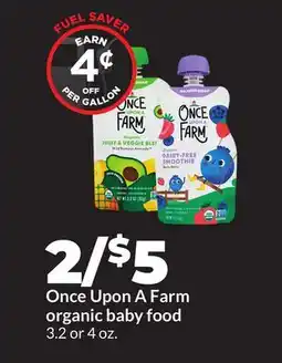 Hy-Vee Once Upon A Farm organic baby food offer