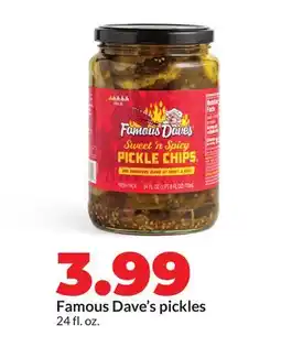 Hy-Vee Famous Dave's pickles offer