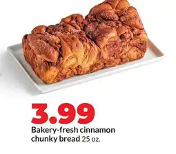 Hy-Vee Bakery-fresh cinnamon chunky bread offer