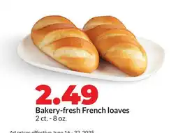 Hy-Vee Bakery-fresh French loaves offer