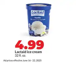 Hy-Vee Lactaid ice cream offer