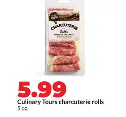 Hy-Vee Culinary Tours charcuterie rolls offer