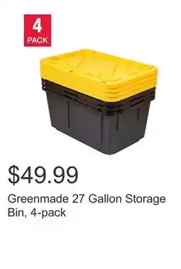 Costco Greenmade 27 Gallon Storage Bin, 4-pack offer