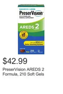 Costco PreserVision AREDS 2 Formula, 210 Soft Gels offer