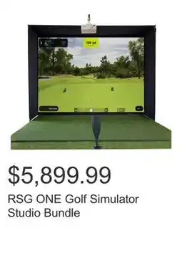 Costco RSG ONE Golf Simulator Studio Bundle offer
