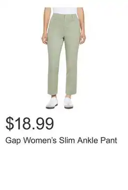 Costco Gap Women's Slim Ankle Pant offer