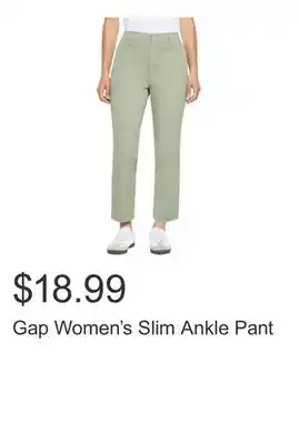 Costco Gap Women's Slim Ankle Pant offer