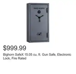 Costco Bighorn SafeX 15.05 cu. ft. Gun Safe, Electronic Lock, Fire Rated offer