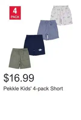 Costco Pekkle Kids' 4-pack Short offer