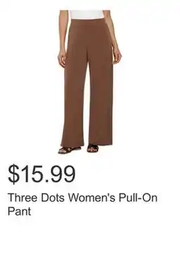 Costco Three Dots Women's Pull-On Pant offer