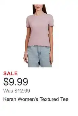 Costco Kersh Women's Textured Tee offer