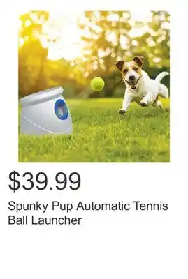 Costco Spunky Pup Automatic Tennis Ball Launcher offer