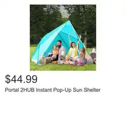 Costco Portal 2HUB Instant Pop-Up Sun Shelter offer