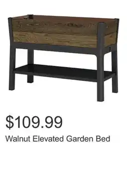 Costco Walnut Elevated Garden Bed offer